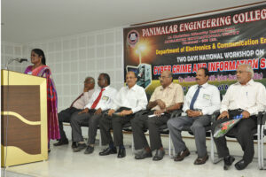 With the dignitaries on the Dais