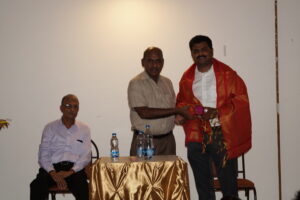 Mr. Senguttuvan, Chairman, Valluvar Educational Trust honoring guest