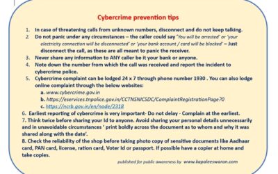 Cyber crime prevention Tips