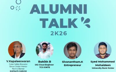Alumni Talk at my Alma Mater